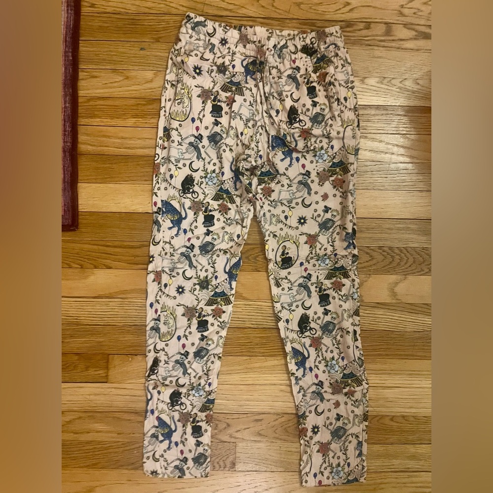 Zadig & Voltaire Parono Circus Skeleton Print Drawstring Waist pants pink - Picture 5 of 11